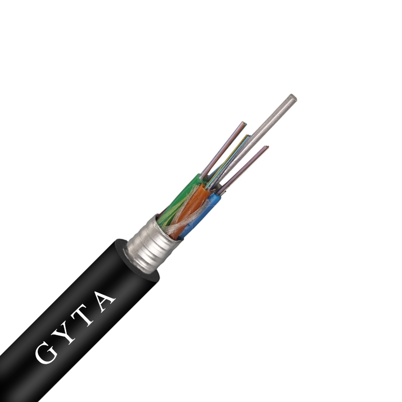 GYTA outdoor fiber duct cable optical fiber cable fiber optic cable 24 core gyta cable 12core fiber optic cable g652d fiber optic cable duct armoured fiber optic cable