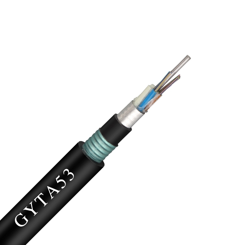 GYTA53 single mode underground direct buried fiber optic cable 48 core gyta53 cable 24 core gyta53 cable gyta 53 cables de fibra optica