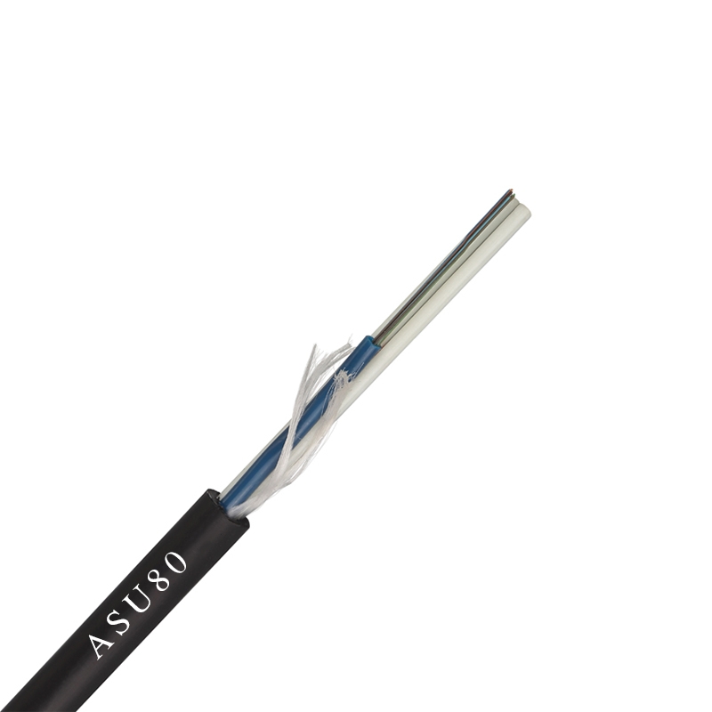ASU80 6FO 12FO 24FO outdoor dielectric g652d fiber optic cable fiber cable aerial Brazil fibra optica cabo