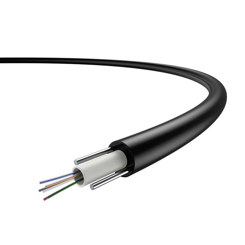 Non Armored Uni Tube Outdoor Optical Fiber Cable Single Jacket GYFXY