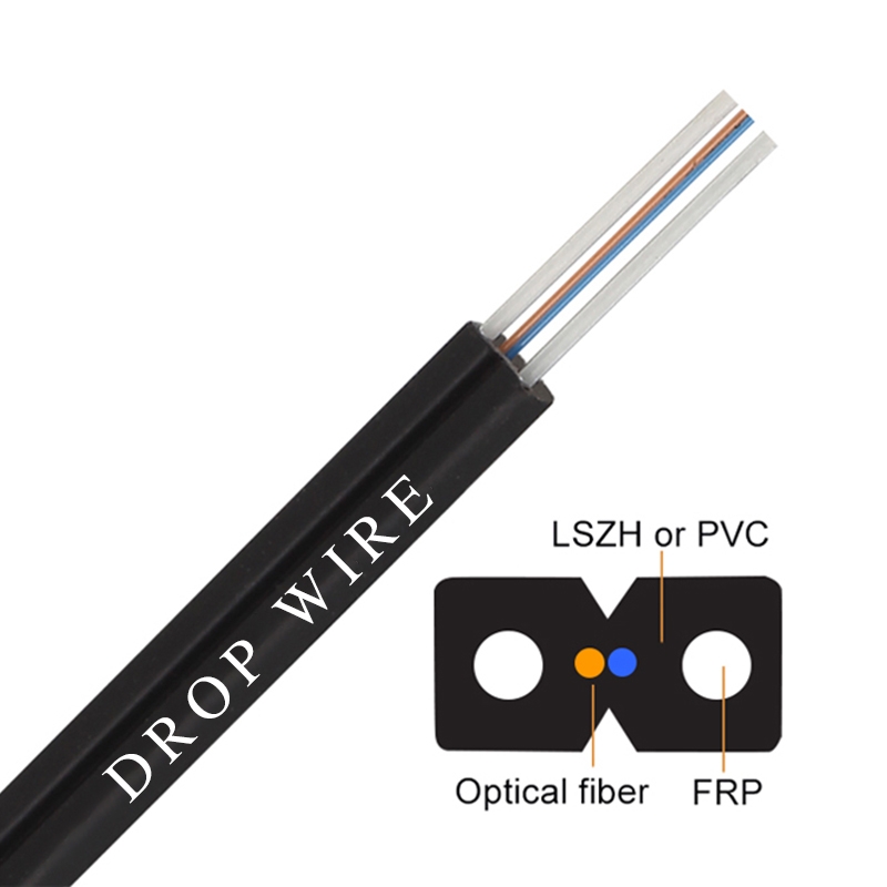 fiber optic cable 2core fiber optic cable 100m price drop wire fiber optic cable types