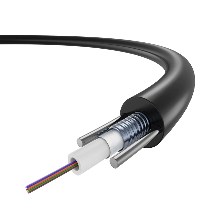 GYXTW FTTx Outdoor Duct Aerial Uni-Tube Light-Armored Fiber Optical Cable With Rodent Protection
