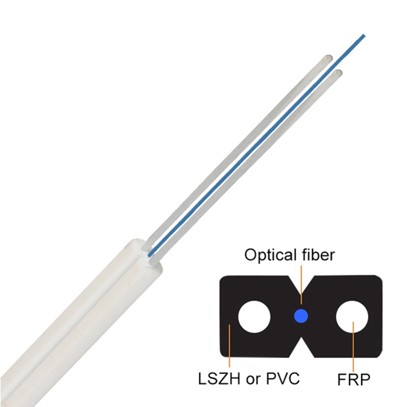 indoor 2core fiber optic cable 1fo 2fo fiber optic cable supplier 1core ftth drop cable