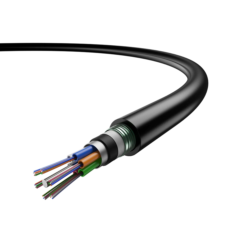Loose Tube Double Jacket Armoured Fiber Optic Cable For FTTH