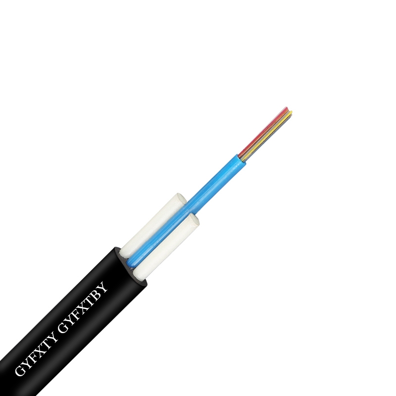 GYFXTY GYFXTBY outdoor single mode aerial fttx frp 1 2 4 8 12 cores g652d g657a fibra optica drop cable flat fiber cable ftth drop cable fttx drop cable optical fiber cable outdoor flat drop cable aerial flat drop cable aerial drop cable optic drop cable