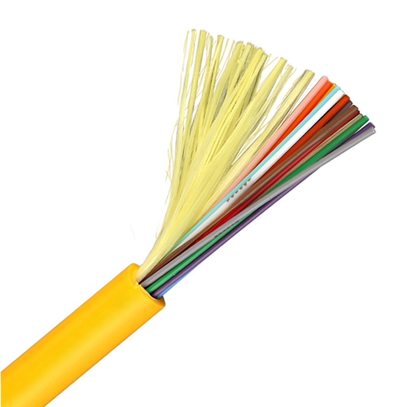 GJFJV Customised 2mm 3mm Simplex Duplex Indoor Distribution om2 om3 om4 round tight buffered Fiber Optical Cable