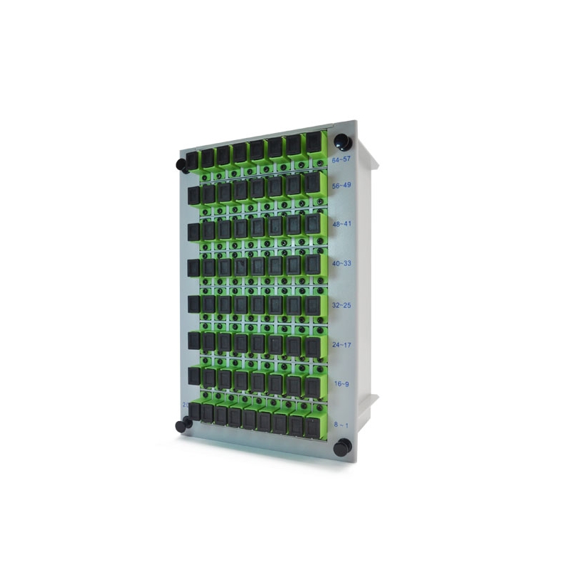 Low PDL 1650nm Fiber Optic PLC Splitter 1x64 Modular Design