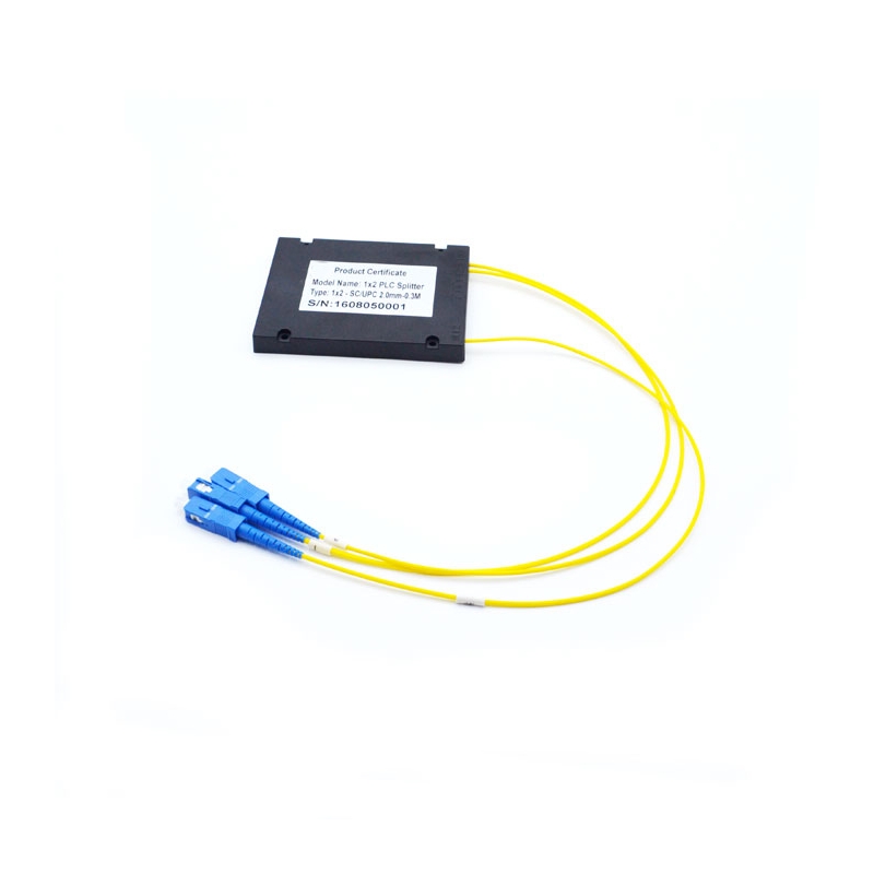 perda de inserção do divisor do PLC da fibra ótica de 1310nm 1550nm baixa com caixa