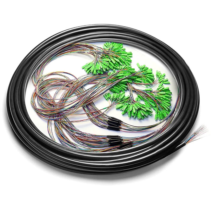 432 Cores SC / APC Fiber Optic Jumper Cables , G652D Simplex Fiber Patch Cord