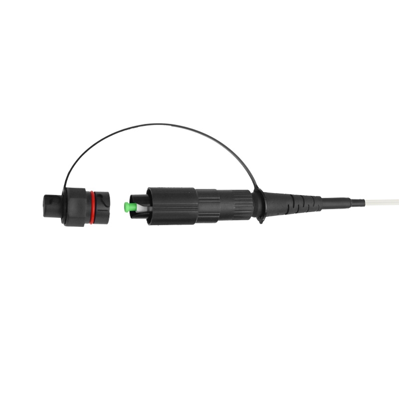 Waterproof Mini SC Hardened Fiber Optic Connector for FTTH drop cable