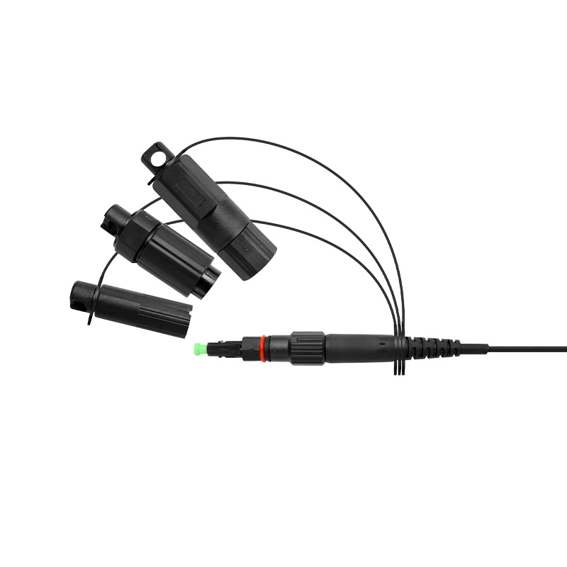 Mini SC 、 OptiTap e conector de fibra óptica pré-conectado tipo universal fino para cabo drop FTTH