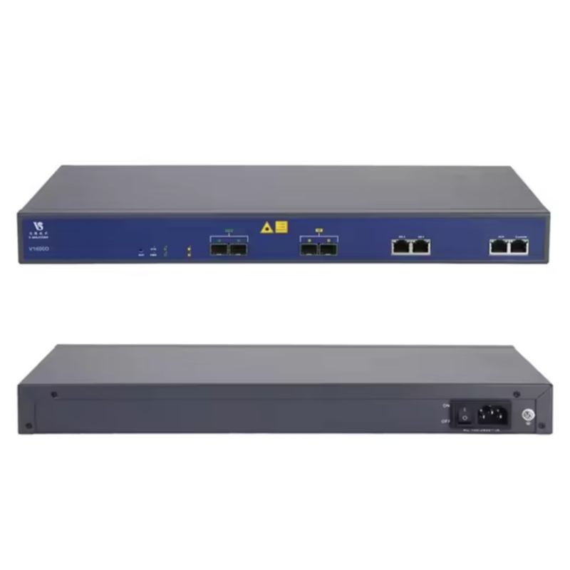 V-Sol OLT V1600D 2GE+2 SFP slots independent interface 2* 10/100/1000M auto-negotiable RJ45 Fiber Network Equipment